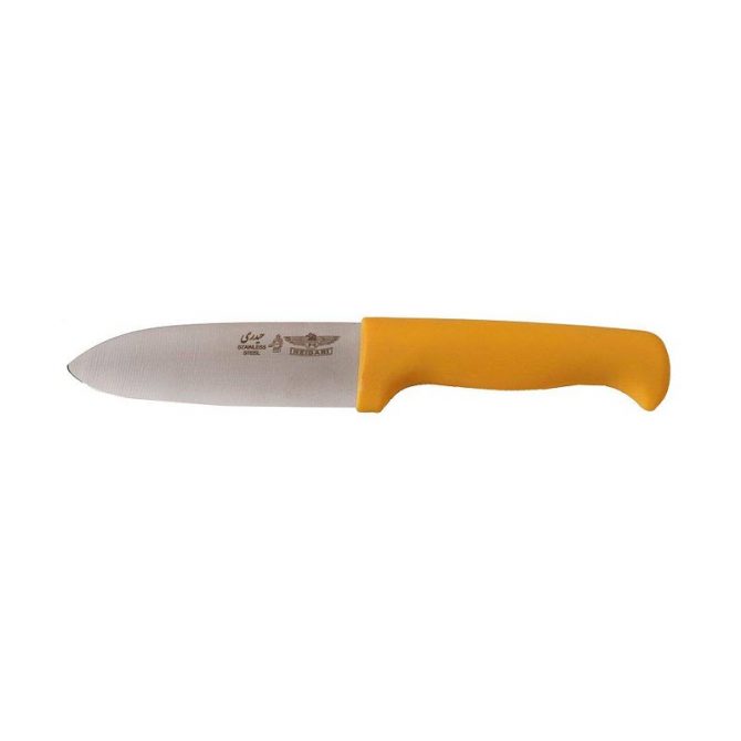 قصابی حیدری دسته پلاستیک 670x670 - چاقو قصابی حیدری دسته زرد